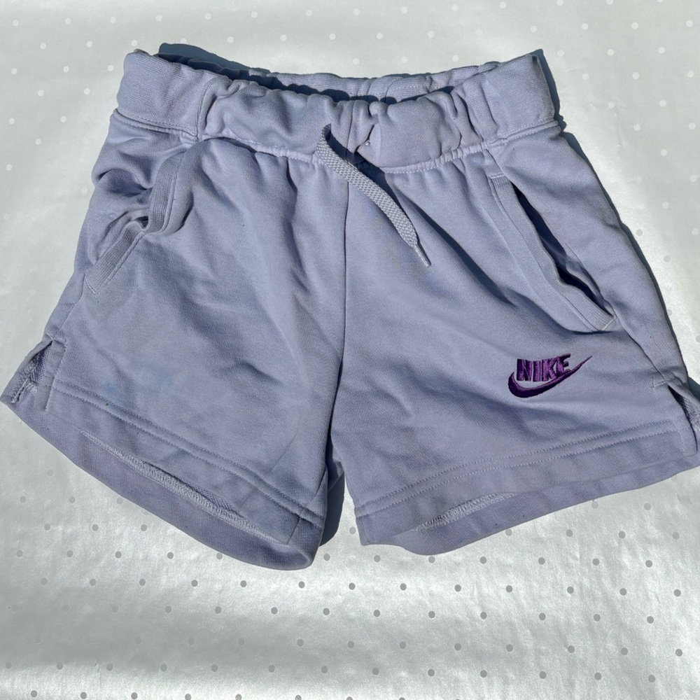 Nike Purple Athletic Shorts with Elastic Waistband